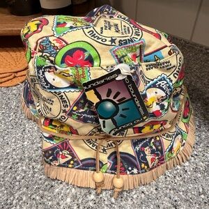 Vintage No Boundaries Hawaii TiKi Style Bucket Hat S/M